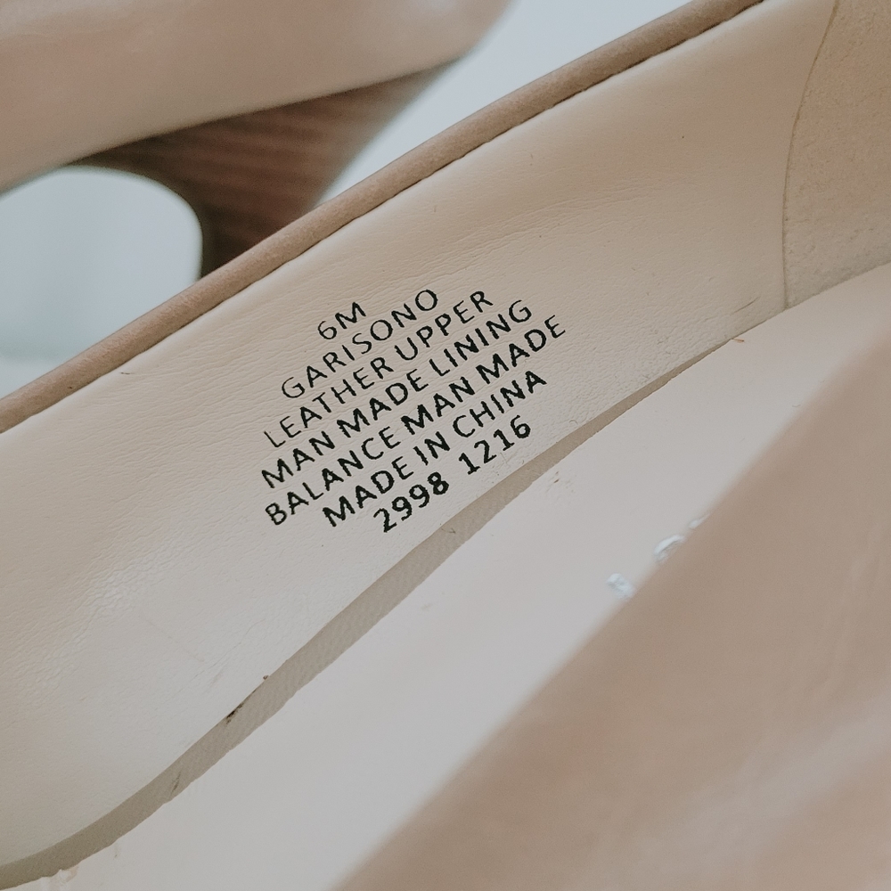 Nine West Garisono Pointed High Heel Shoes Tan Size 6 - Picture 10 of 11